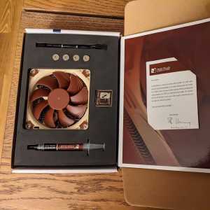 The Noctua cooler came in quite a fancy box.