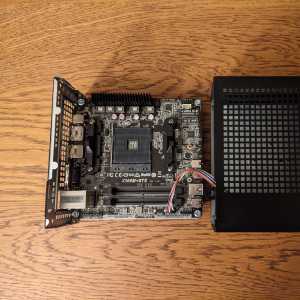 The X300 motherboard. Small but has everything you need.